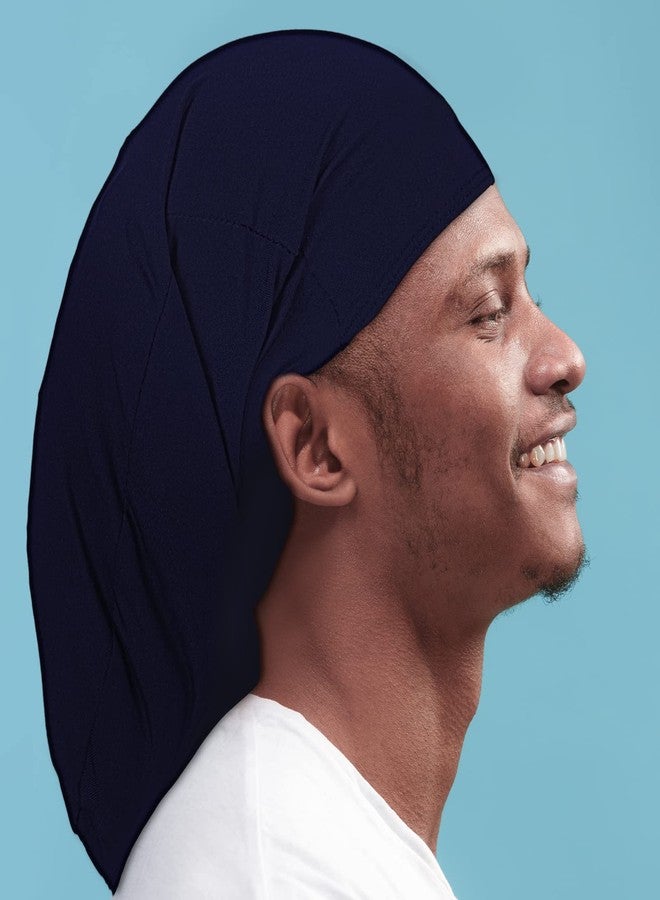 Tatuo 4 Pieces Unisex Dreadlock Cap Long Hair Dreads Head Wrap Sleeping Cap Hair Accessories Sleep Bonnet for Men Women(Mixed Color) - Image 3